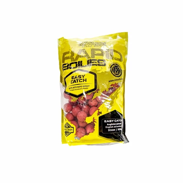 Mivardi Rapid Boilies Easy Catch - English Strawberry 20 мм / 950 г