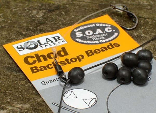 Solar Chod Rig Backstops Beads Brown - Brązowy