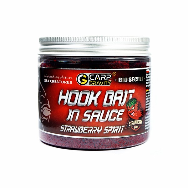 Carp Gravity Hookbaits in Sauce - Strawberry SpiritGröße 18mm / 200ml - MPN: HBA001 - EAN: 200000049393