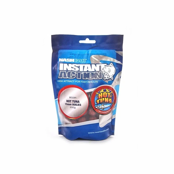 NEW Nash Instant Action Boilies Hot Tuna 200g 15 мм / 200 г