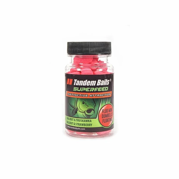 TandemBaits SuperFeed Fluo Mini Dumbells Floating - Halibut & Truskawka mini dumbells / 30g