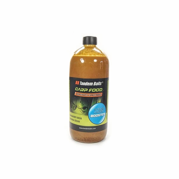 TandemBaits Carp Food Zig Booster  - Банановий Крем 1000 мл