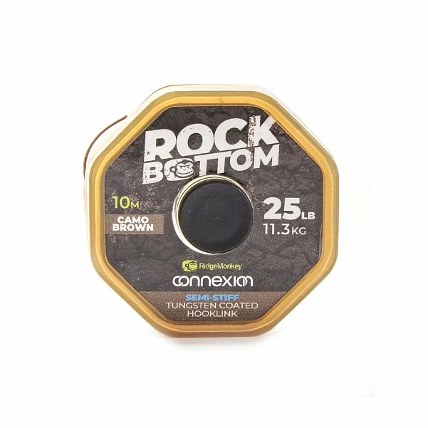 RidgeMonkey Rock Bottom Tungsten Coated Semi Stiff 25lb / Brown