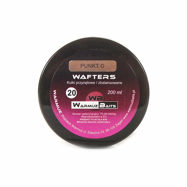WarmuzBaits Wafters - Punkt G taille 20 mm / 200 ml - MPN: 67001 - EAN: 5902537373228
