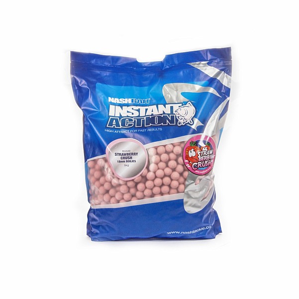 NEW Nash Instant Action Strawberry Crush Bottom Bait 5 kgmisurare 18 mm / 5kg - MPN: B3346 - EAN: 5055108833468