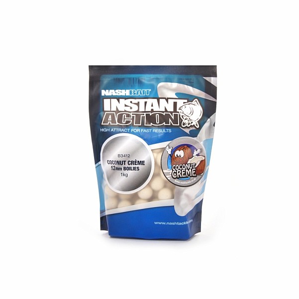 NEW Nash Instant Action Coconut Creme Bottom Bait 1 kgsize 12 mm / 1kg - MPN: B3315 - EAN: 5055108833154
