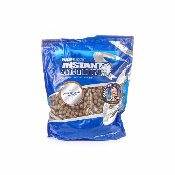 NEW Nash Instant Action Boilies Candy Nut Crush 5 kgrozmiar 15 mm / 5kg - MPN: B3557 - EAN: 5055108835578