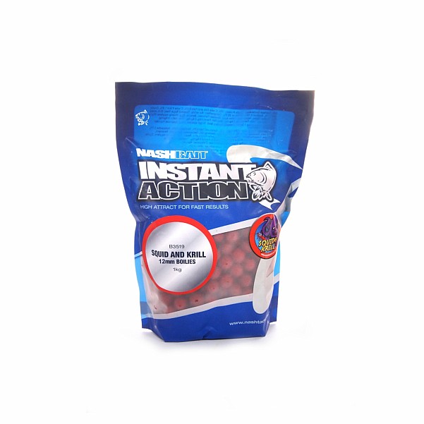 NEW Nash Instant Action Squid & Krill Bottom Bait 1 kgGröße 12 mm / 1kg - MPN: B3311 - EAN: 5055108833116