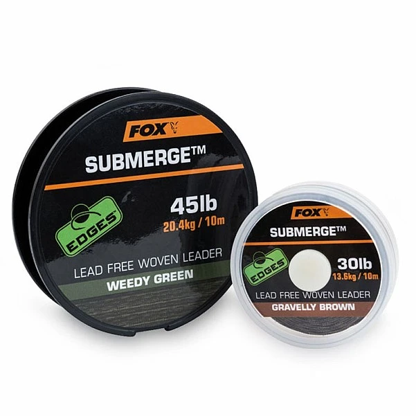 Fox Submerge Lead Free Leader 45lb / Gravelly Brown