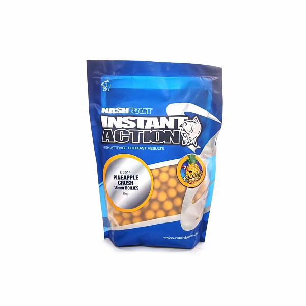 NEW Nash Instant Action Boilies Pineapple Crush 1 kgrozmiar 15 mm / 1kg - MPN: B3514 - EAN: 5055108835141