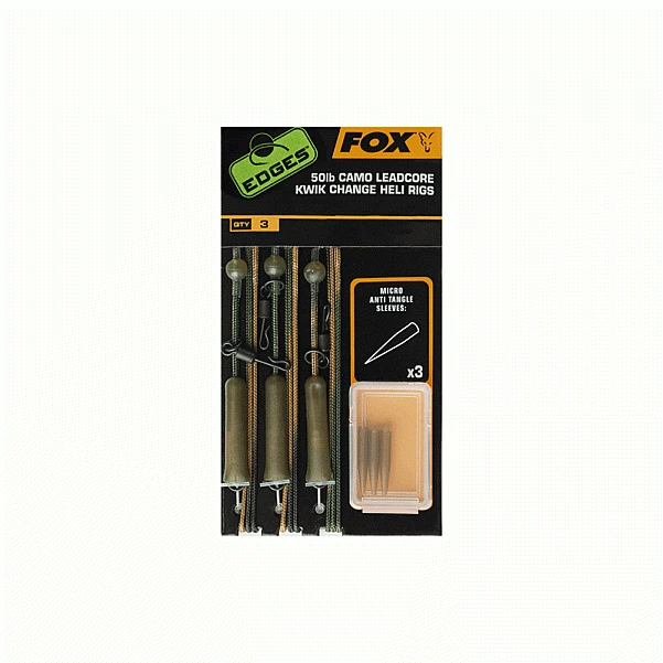 Fox Edges Leadcore Heli Rigs with Kwik Change Kit Camo