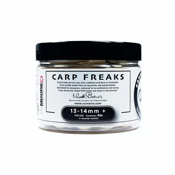 NEW CcMoore Carp Freaks Pop Ups White 13/14 mm