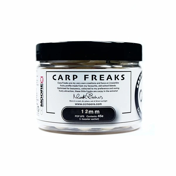 NEW CcMoore Carp Freaks Pop Ups White 12 mm