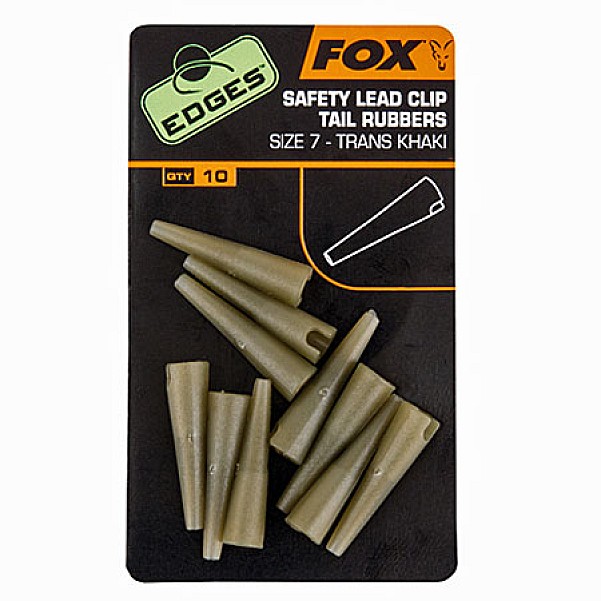 Fox Edges Safety Lead ClipTail RubbersVerpackung 10 Stück - MPN: CAC478 - EAN: 5055350240991