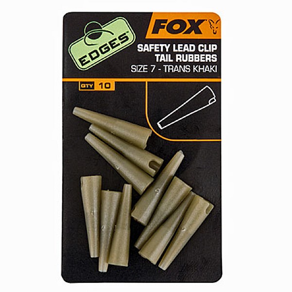 Fox Edges Safety Lead ClipTail Rubberspakavimas 10 vnt. - MPN: CAC478 - EAN: 5055350240991