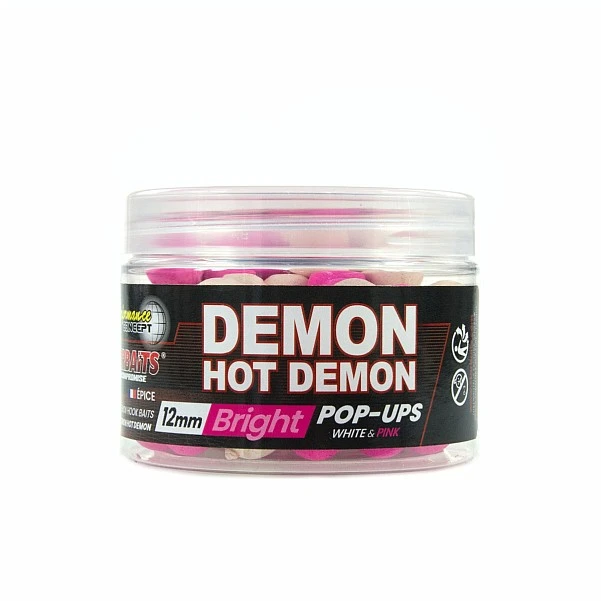 NEW Starbaits Performance FLUO Pop-Ups - Hot Demon 12 mm/50g