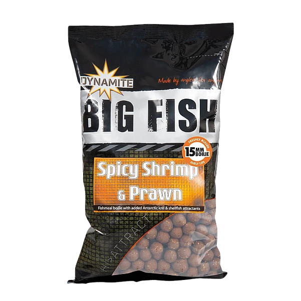 DynamiteBaits Boilies - Spicy Shrimp & Prawn  15mm / 1kg