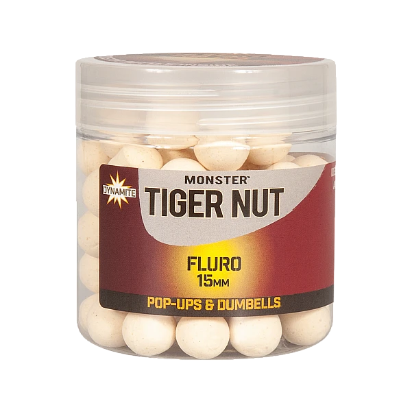 DynamiteBaits Fluro White Pop-Ups & Dumbells - Monster Tiger Nut  15 мм