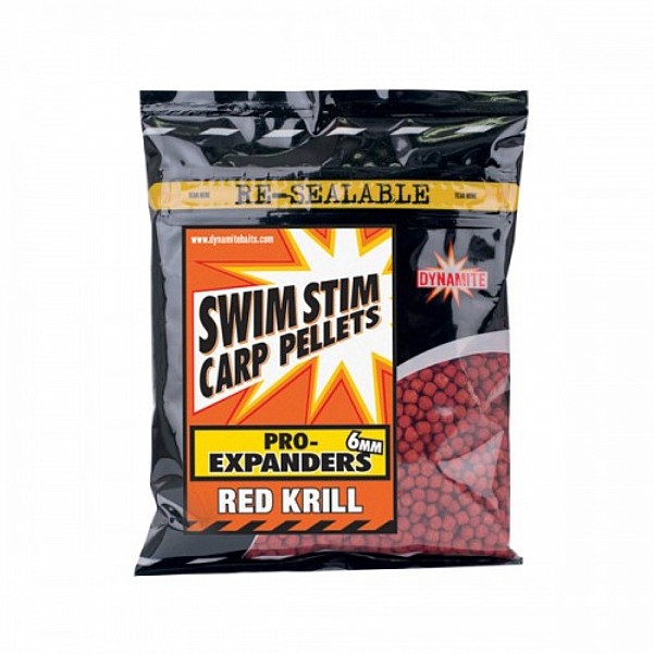 Dynamite Baits Swim Stim Carp Pellets - Pro-Expanders Red Krillméret 6mm / 300g - MPN: SMDY425 - EAN: 5031745211722