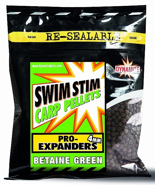 Dynamite Baits Swim Stim Carp Pellets - Pro-Expanders Green Betain 4 mm / 300g