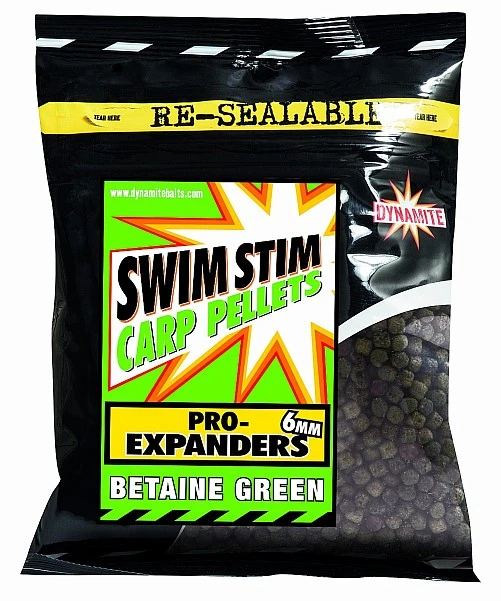 Dynamite Baits Swim Stim Carp Pellets - Pro-Expanders Green Betain 6 mm / 300g