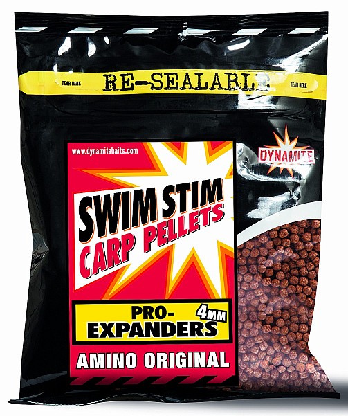 Dynamite Baits Swim Stim Carp Pellets - Pro-Expanders Amino Original Größe 4mm / 300g - MPN: SMDY420