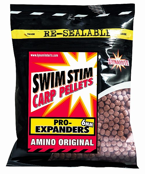 Dynamite Baits Swim Stim Carp Pellets - Pro-Expanders Amino Original Größe 6mm / 300g - MPN: SMDY421 - EAN: 5031745211647