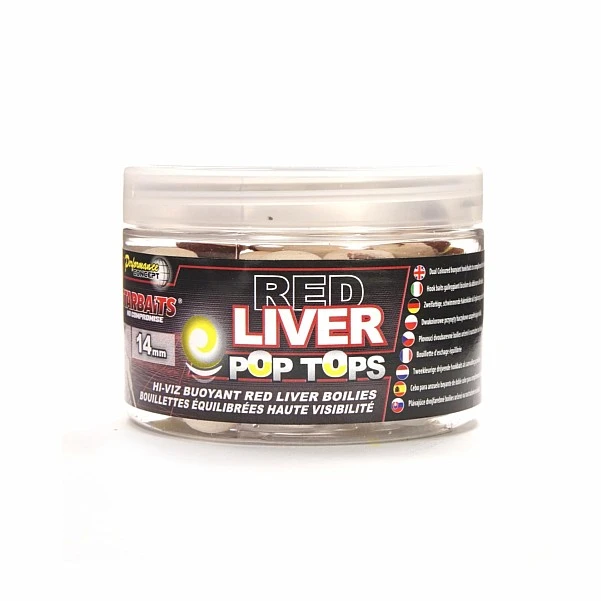 Starbaits Perfromance Pop Tops - Red Liver 14 mm