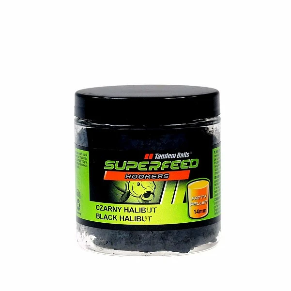 TandemBaits SuperFeed Hook Fatty Pellet Czarny Halibut 14 mm