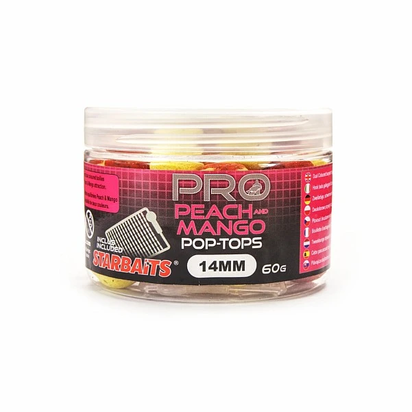 Starbaits Probiotic Pop Tops - Peach and Mango  14 mm