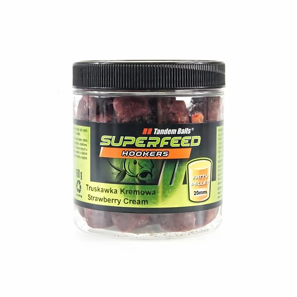 NEW TandemBaits SuperFeed Hook Fatty Pellet Truskawka Kremowa 20 mm