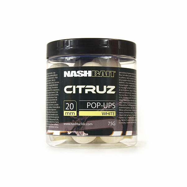 Nash Pop-up White - Citruzrozmiar 20 mm / 75g - MPN: B2152 - EAN: 5055108821526