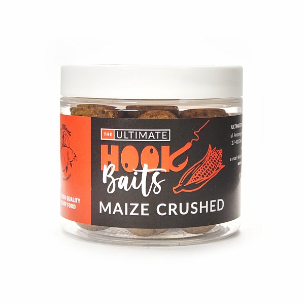 NEW UltimateProducts Juicy Series Maize Crushed Hookbaits dydis 18/20 mm - EAN: 5903855431300