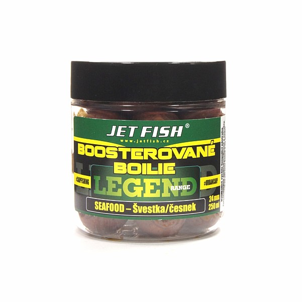 Jetfish Legend Boosted Boilies Seafood - Plum / Garlicdydis 24 mm - MPN: 000251 - EAN: 00002516