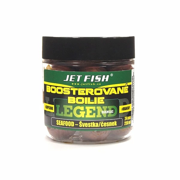 Jetfish Legend Boosted Boilies Seafood - Plum / Garlic 24мм
