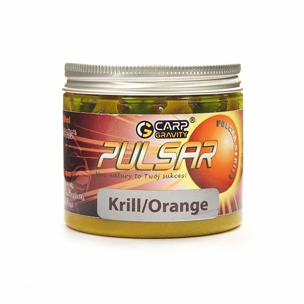 Carp Gravity Pulsar Boosted Boilies - Krill Orange 18 мм / 200 мл