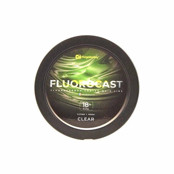 RidgeMonkey FluoroCast Fluoro Coated Mainline 0.37mm (18lb/8.2kg) - 1000m