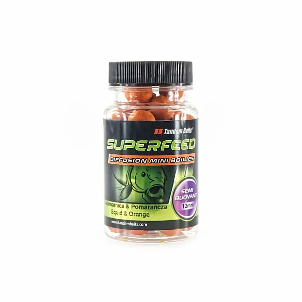 TandemBaits SuperFeed Diffusion Boilies - Squid & Orange 12 мм / 35г