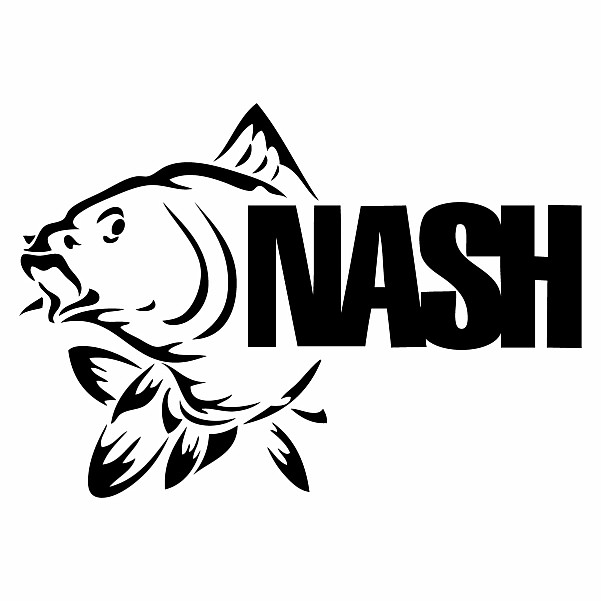 Nash Sticker - Fekete, háttér nélkül kivágvaméret 145x100mm - EAN: 200000062095