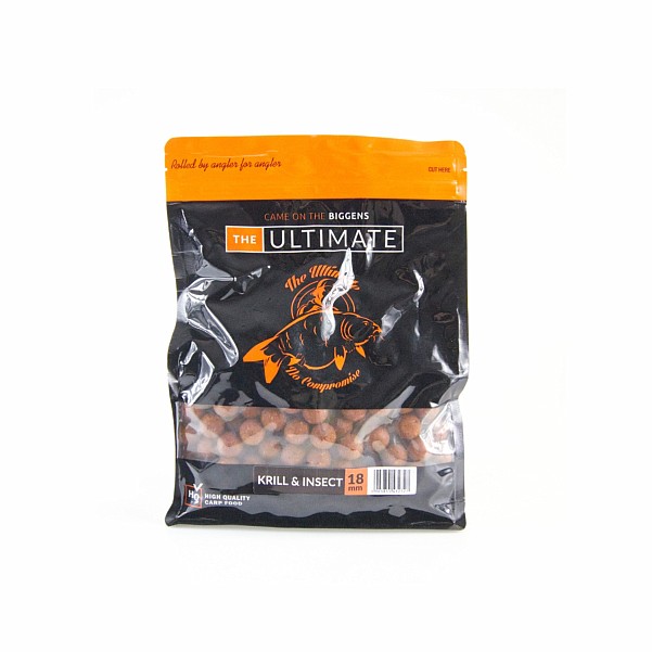 UltimateProducts Top Range Boilies - Krill Insectmisurare 18 mm / 1 kg - EAN: 5903855432727