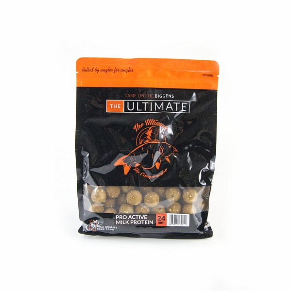 UltimateProducts Top Range Protein Boilies - Pro Active Milkvelikost 24 mm / 1 kg - EAN: 5903855432611