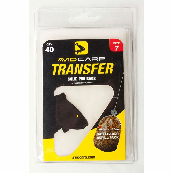 Avid Carp Transfer Solid PVA Bags size 7velikost 80mm x 120mm - MPN: AVTSPB/07 - EAN: 5055977405285