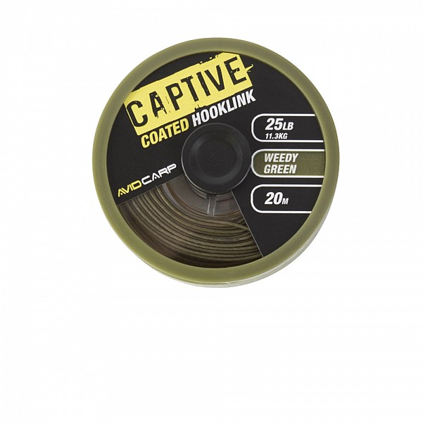 Avid Carp Captive Coated Hooklinktamaño 25lb weed/verde-verde - MPN: AVCCH/WG25 - EAN: 2843227702047