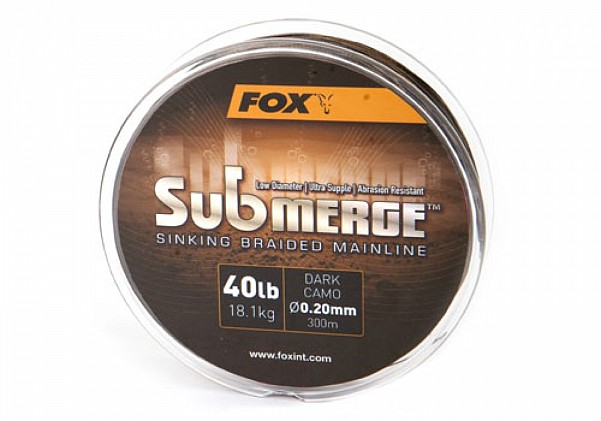 Fox Submerge Sinking Braided Mainlinemodelis 40 svarų/300 metrų - MPN: CBL010 - EAN: 5055350252055