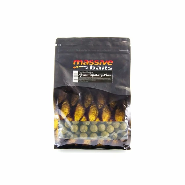 MassiveBaits Top Shelf Boilies - Green Mulberry 18 мм / 1 кг