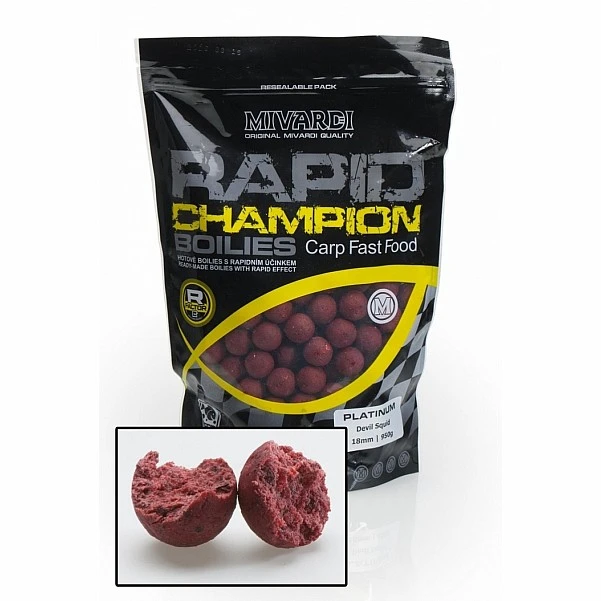 Mivardi Rapid Boilies Champion Platinum Devil Squid 18 mm