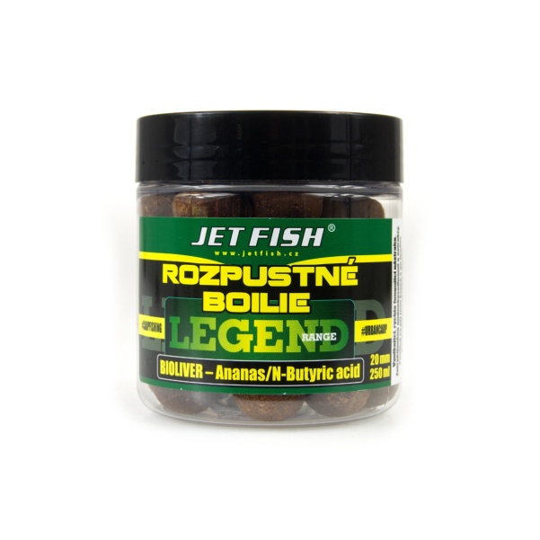 Jetfish Legend Soluble Boilies Bioliver - Pineapple / N-Butyric Acid Jetfish Legend Soluble Boilies Bioliver - Pineapple / N-Butyric Acid