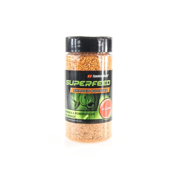 TandemBaits SuperFeed X Core Shaker Booster Kałamarnica & Pomarańcza TandemBaits SuperFeed X Core Shaker Booster Kałamarnica & Pomarańcza