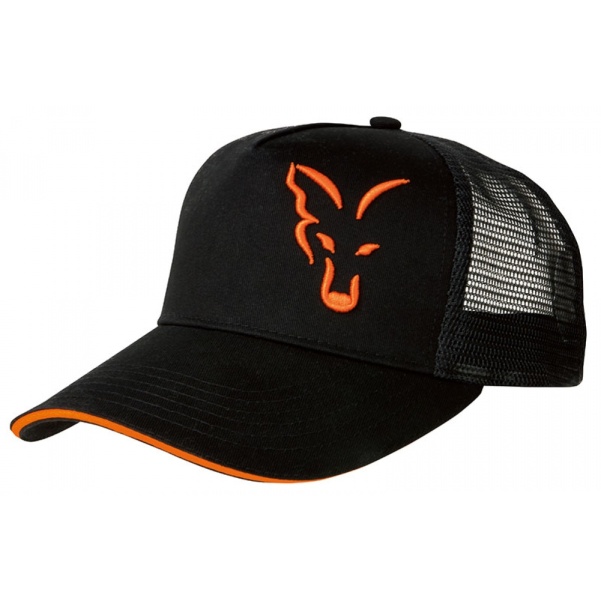 Fox Black Orange Trucker Cap Fox Black Orange Trucker Cap