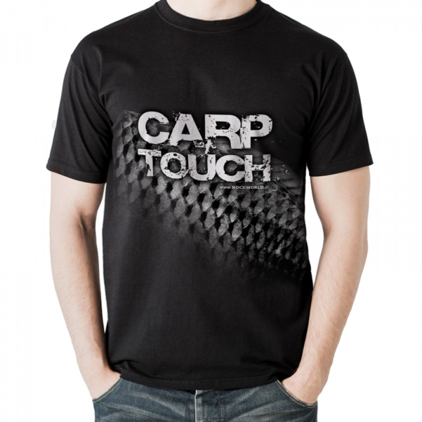 Koszulka Rockworld CARP TOUCH Czarna Męska Koszulka Rockworld CARP TOUCH Czarna Męska